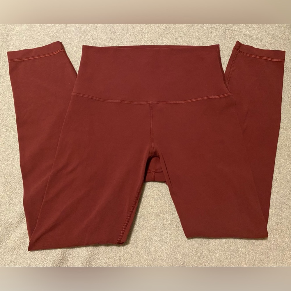 Lululemon Align High Rise Crop 23” Red Merlot